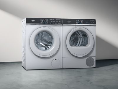 Siemens Hausgeräte Extraklasse Waschmaschine und Wäschetrockner groß