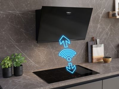Siemens afzuigkap en kookplaat werken samen door cookConnect