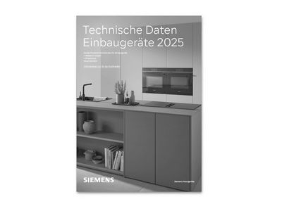 Siemens Technische Daten Einbaugeräte