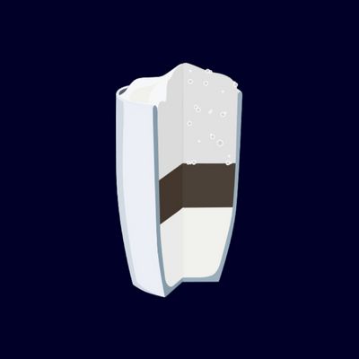 Ic&ocirc;ne repr&eacute;sentant un latte macchiato.