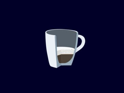 Ic&ocirc;ne repr&eacute;sentant un espresso macchiato.