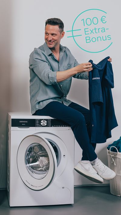 Cashback-Symbol bei Siemens Hausgeräte.