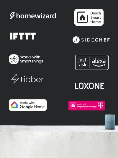 Siemens Home Connect Połączeniu partnerzy Niebieski obrys
