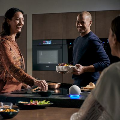 Friends cooking together in a kitchen