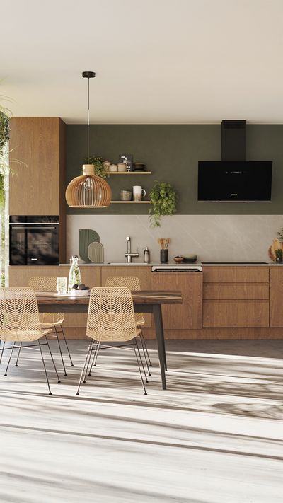 Bright, modern kitchen with lots of natural light