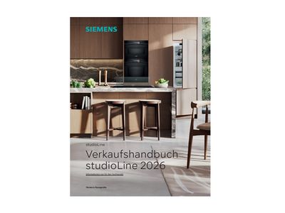Titelbild Siemens studioLine 2026 mit moderner Küche und stilvollen Geräten. 