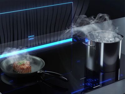 Pans cooking on a smart hob