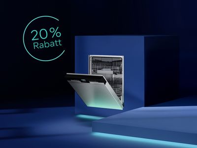Dunkelblauer Raum mit Hausger&auml;ten von Siemens und dem Hinweis auf die Siemens Days mit 20 % Rabatt im Siemens Online Shop