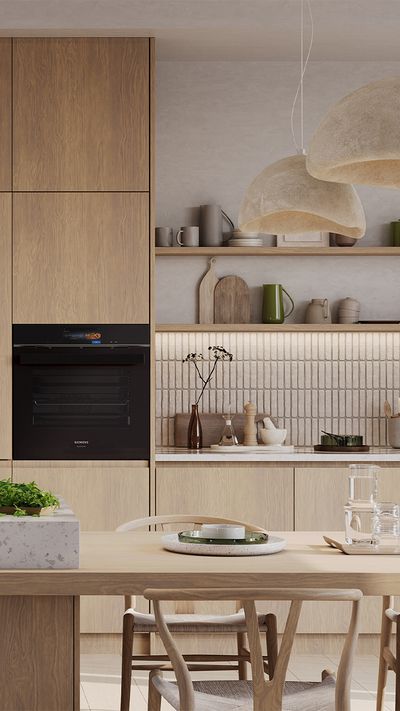 Siemens kitchen connected trio of appliances