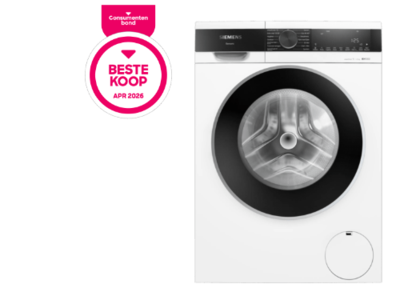Bosch wasmachine met daarnaast het beste koop predicaat met daarop april 2026