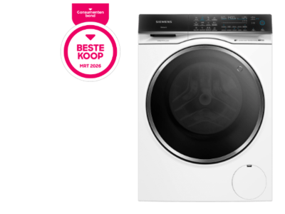 Bosch wasdroogcombinatie met daarnaast het beste koop predicaat met daarop maart 2026