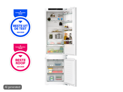 Best geteste inbouw koel-vriescombinatie