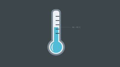 En trykk- og temperaturmåler på en espressomaskin