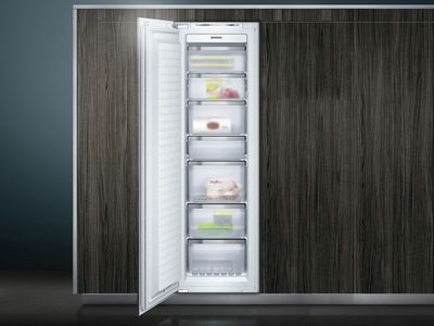 Built-in Freezer in kitchen display.