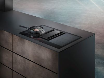 siemens built-in induction hob on a worktop