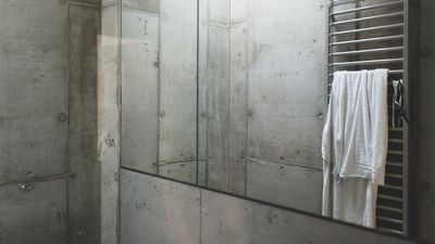 concrete bathroom