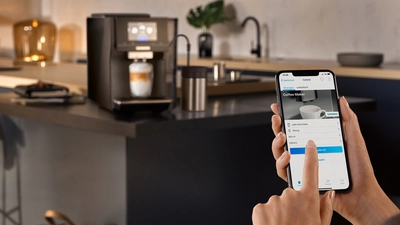 Machine à café automatique avec Home Connect