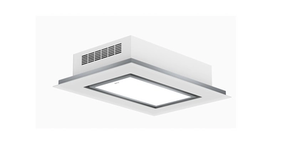 Integrated ceiling hoods