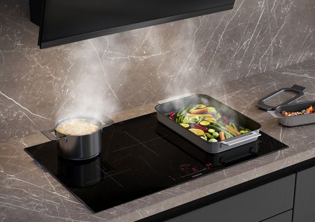 Siemens Table de cuisson induction 60cm 4 feux 7400w gris - EX65KHEC1F