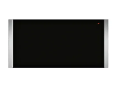 Črni zaslon s srebrnim okvirjem.