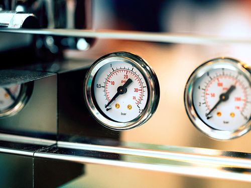 Elettrodomestici Siemens - Coffee World - indicazione di temperatura e pressione