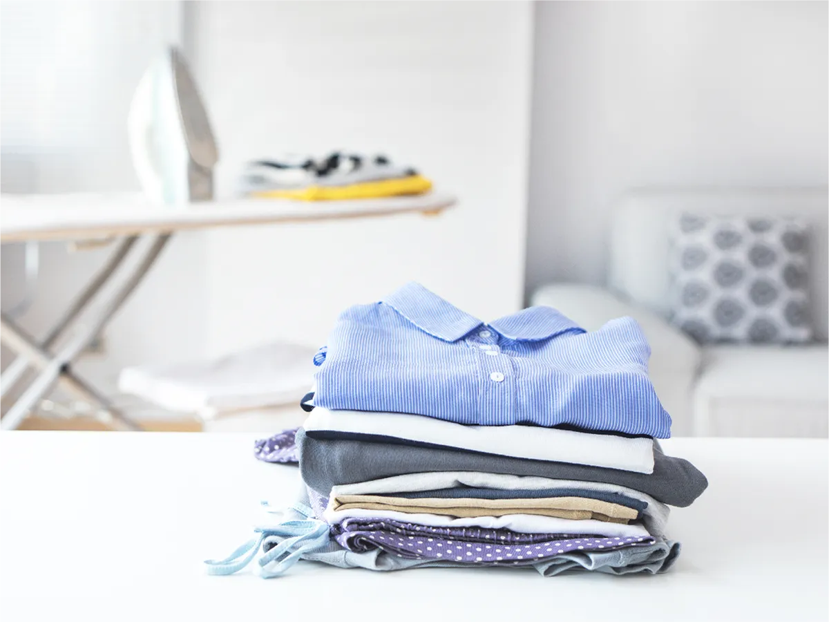 Folded clothes