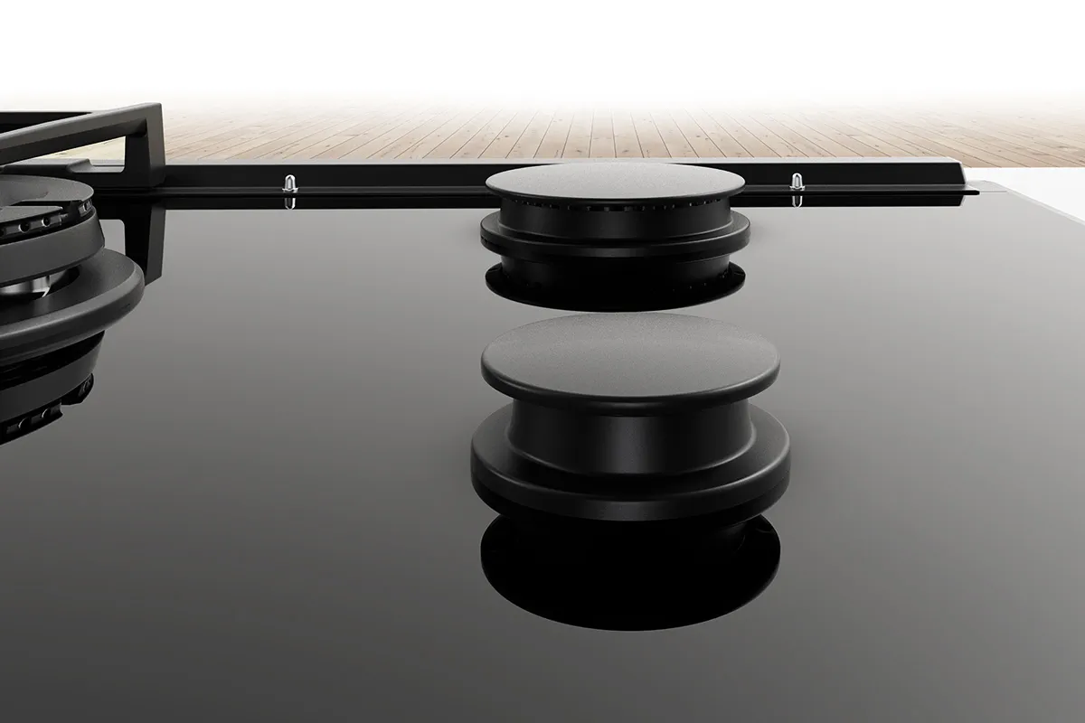 Glass is sleek, flat – and very easy to clean.