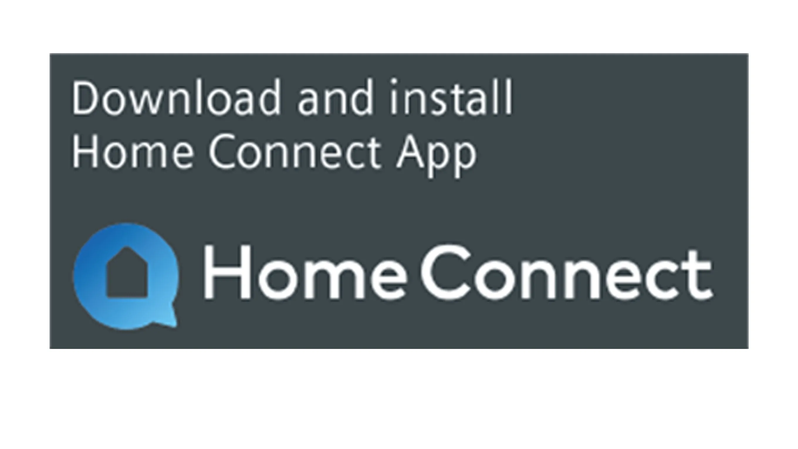 лого Home Connect и призыв загрузить приложение
