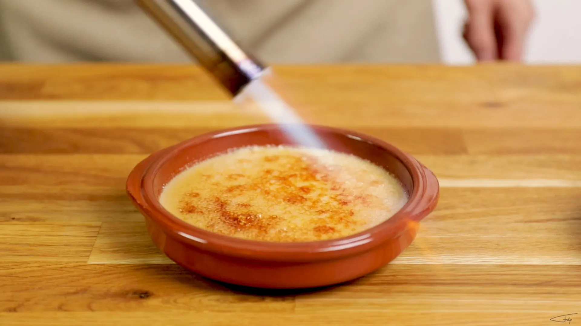 Krämig crème brûlée dessert