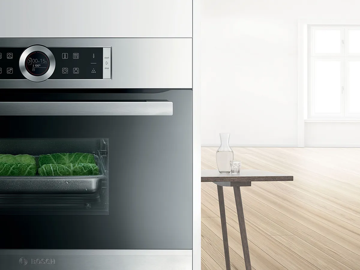 Close up of oven display unit