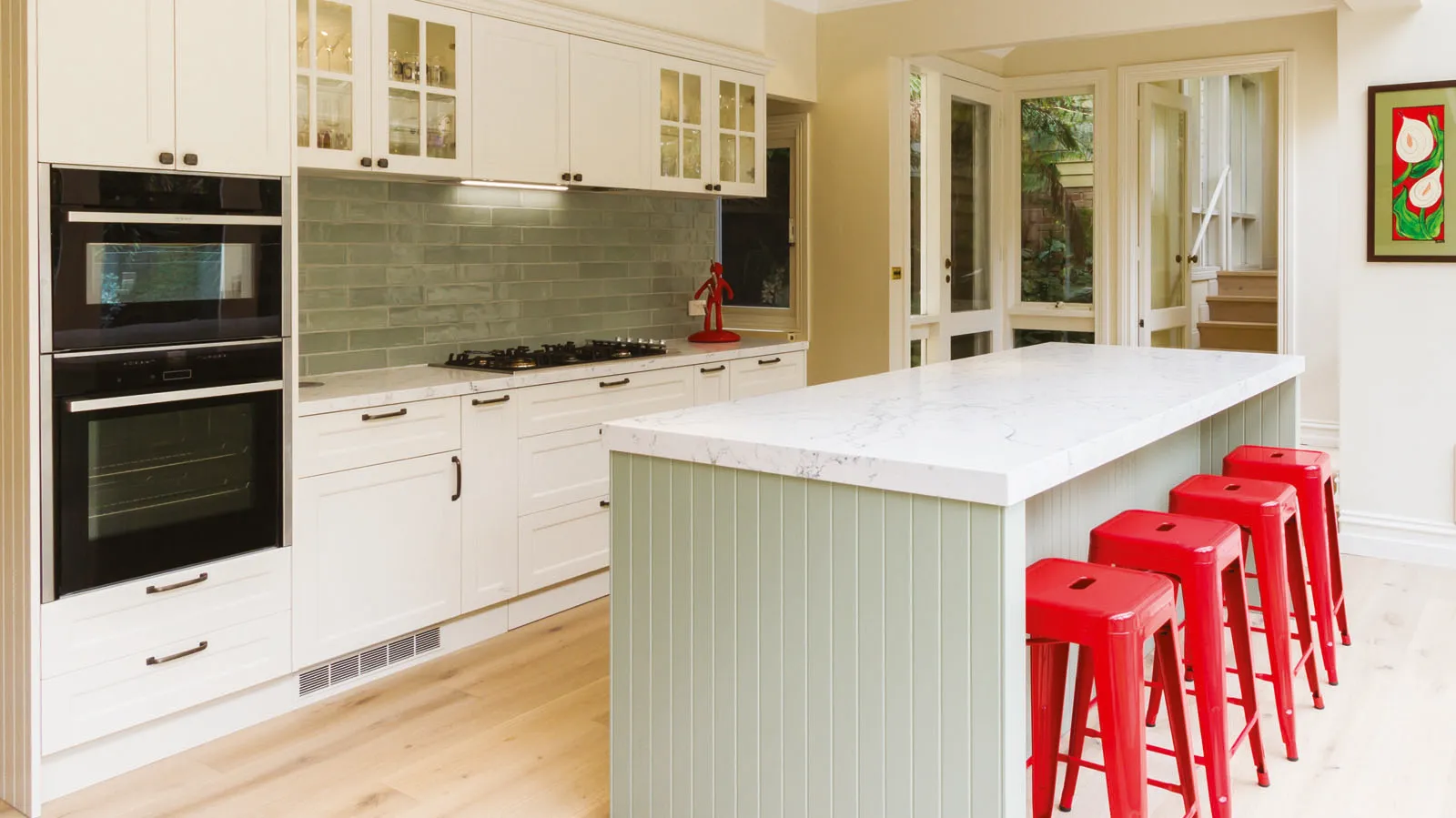 A white kitchen