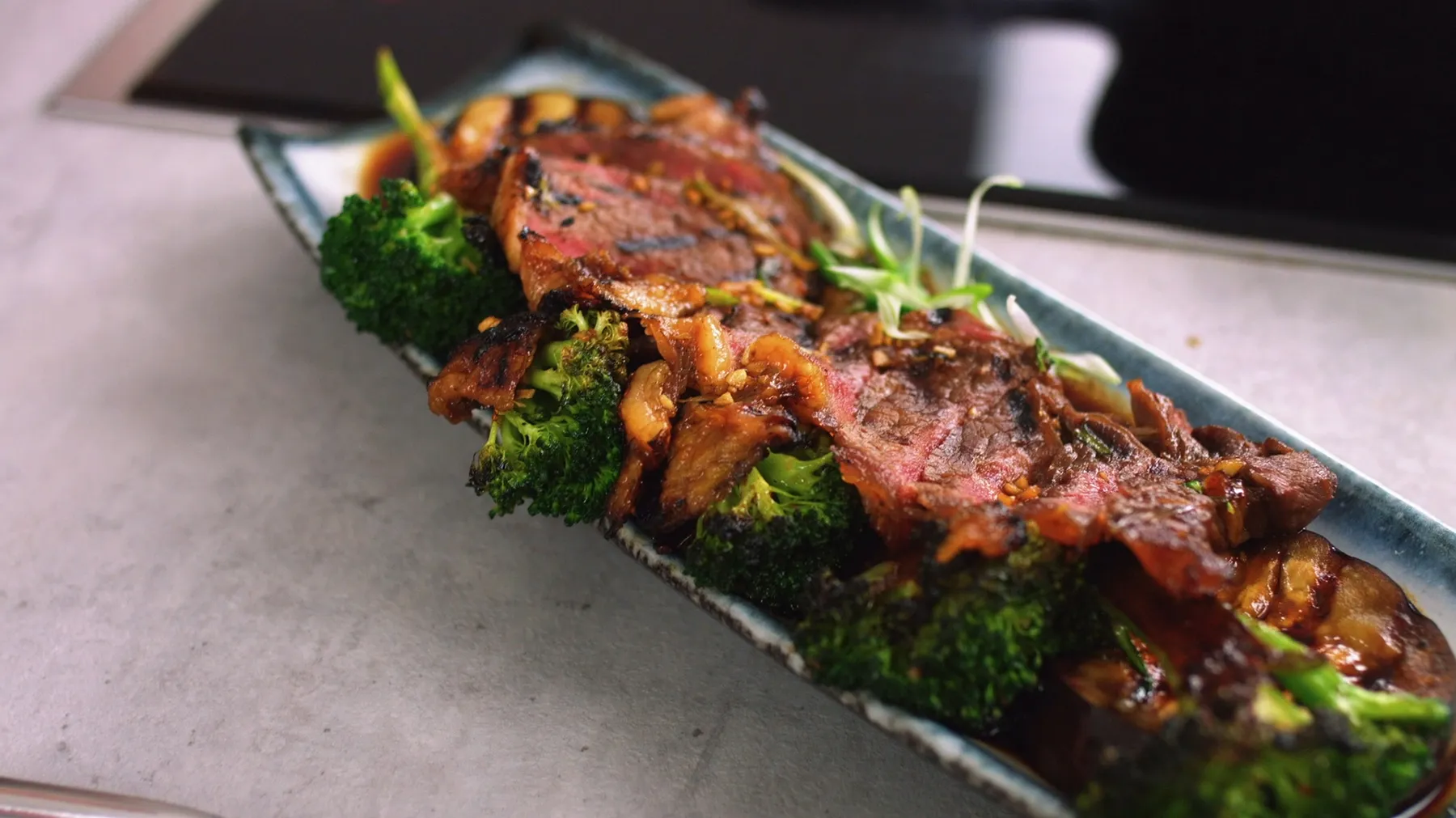 Beef Teriyaki Grilled Steak with Grilled Veg