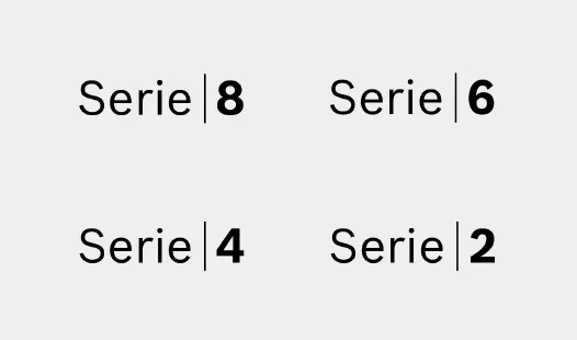 Logos of all four Bosch dishwasher series.