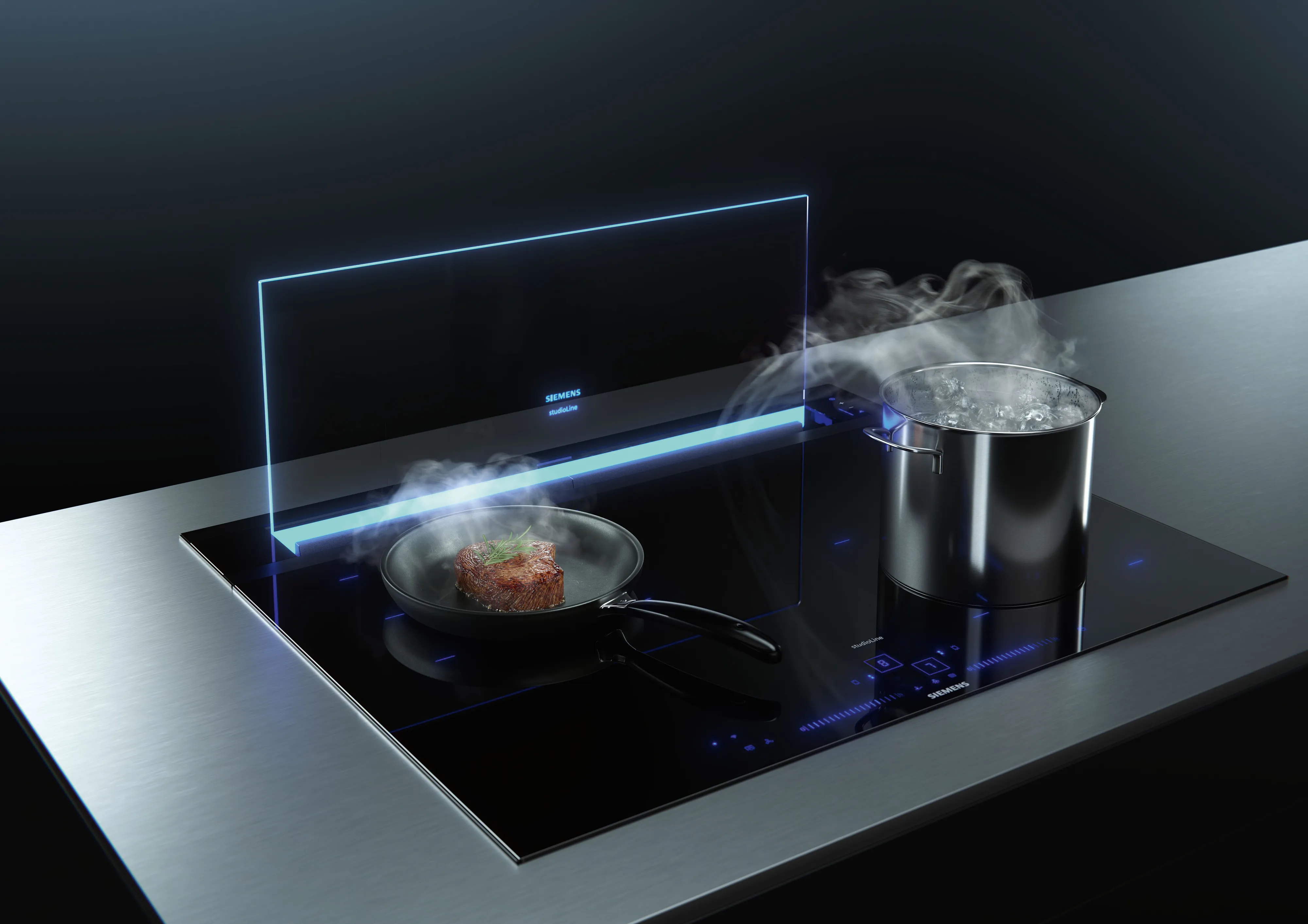 Glassdraft Air being used to extract steam