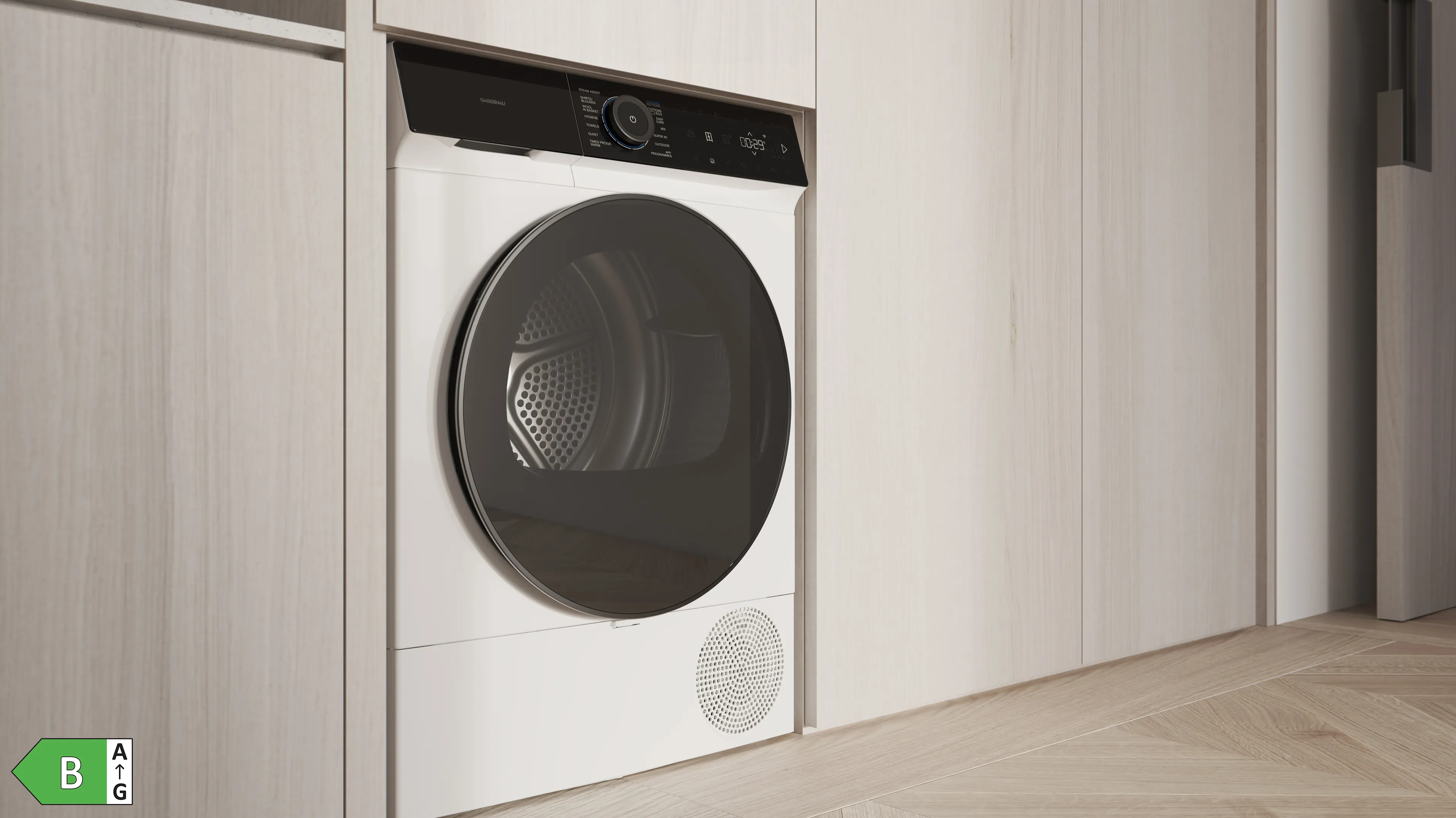 Gaggenau heat pump dryer in a modern house
