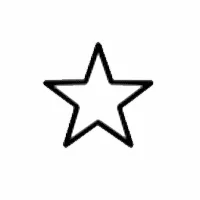 Simple black star shape against a white background.