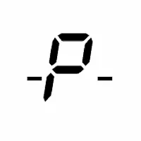 Digital display showing the number 7 in a simple, minimalist style.