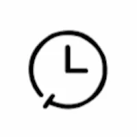 Clock icon with letter L representing time or schedule.
