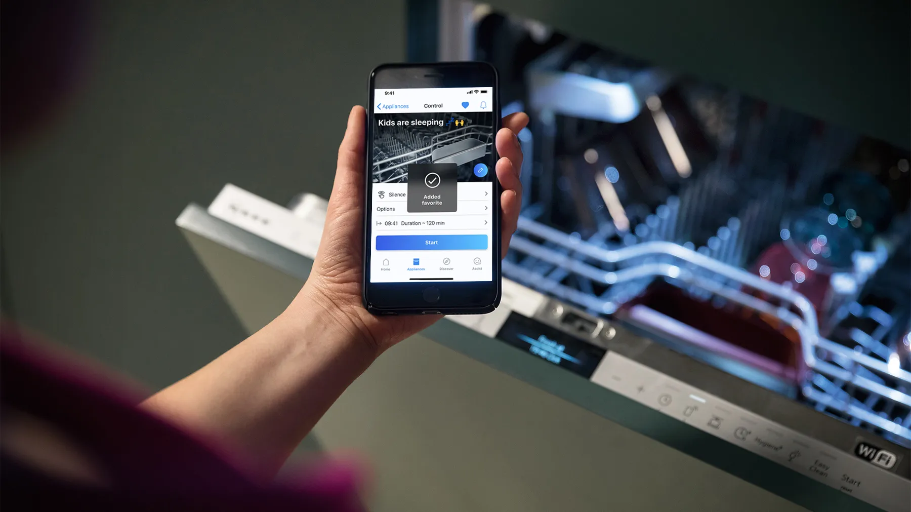 NEFF Hausgeräte App für die Spülmaschine