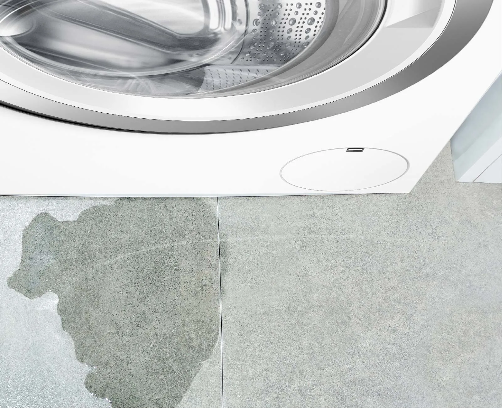 Leak from the washing machine.