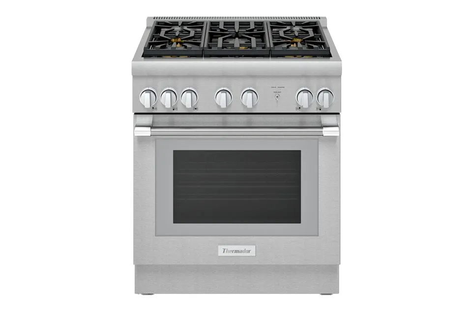 thermador 30-inch slide-in dual-fuel ranges PRD304WHU