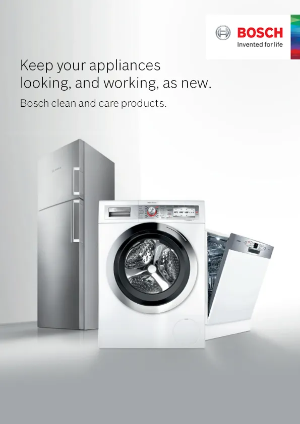 Caring for your Bosch Products