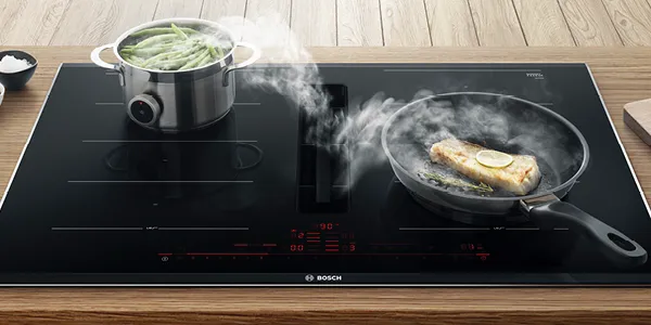 Cooktops with Integrated Ventilation
