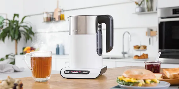 Kettle on a kitchen counter
