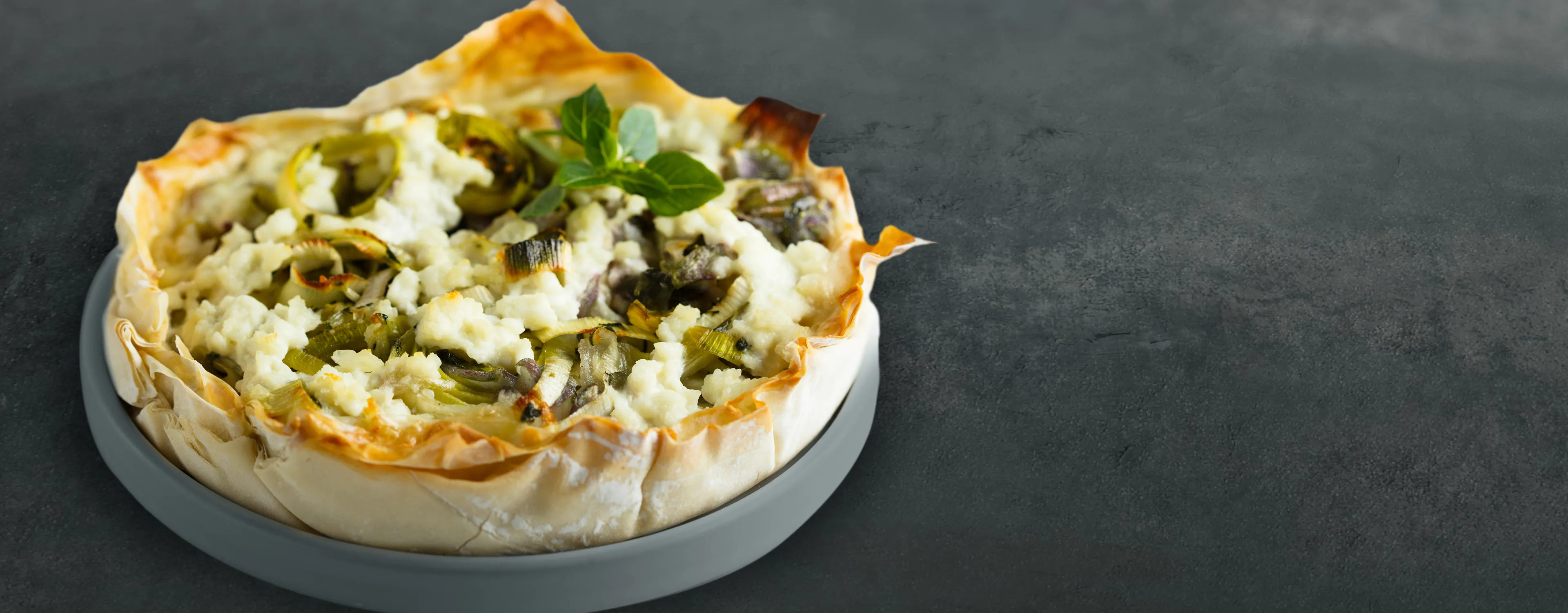 Leek and Dolcelatte Tart