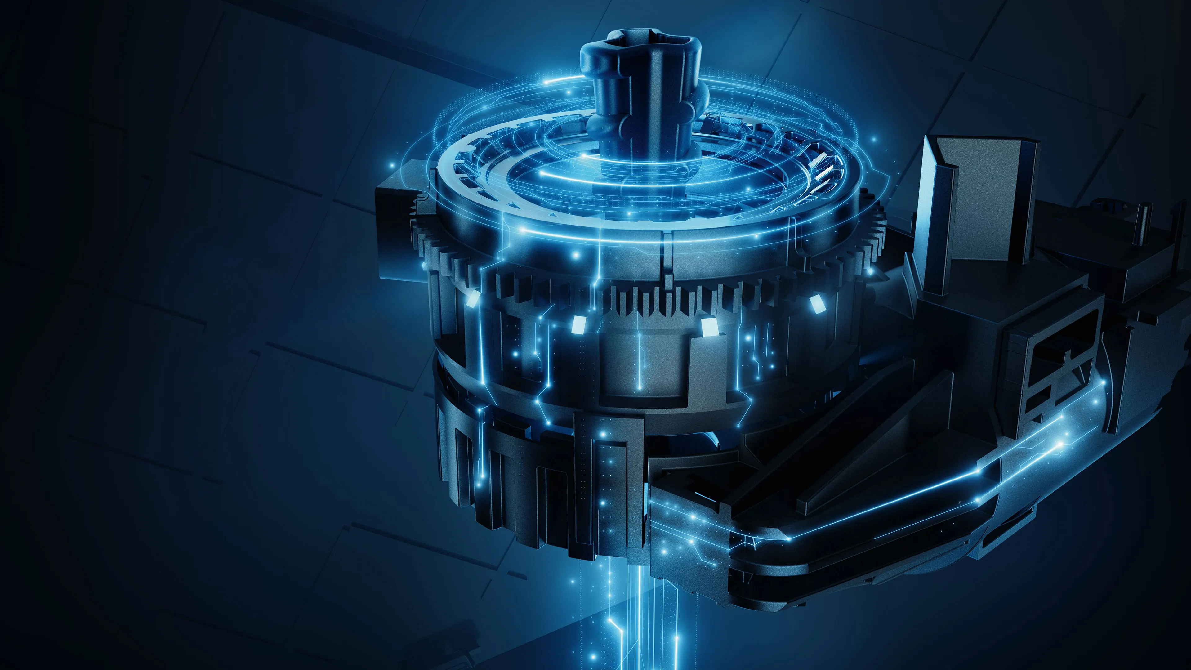 Siemens ceramic grinder high tech illustration