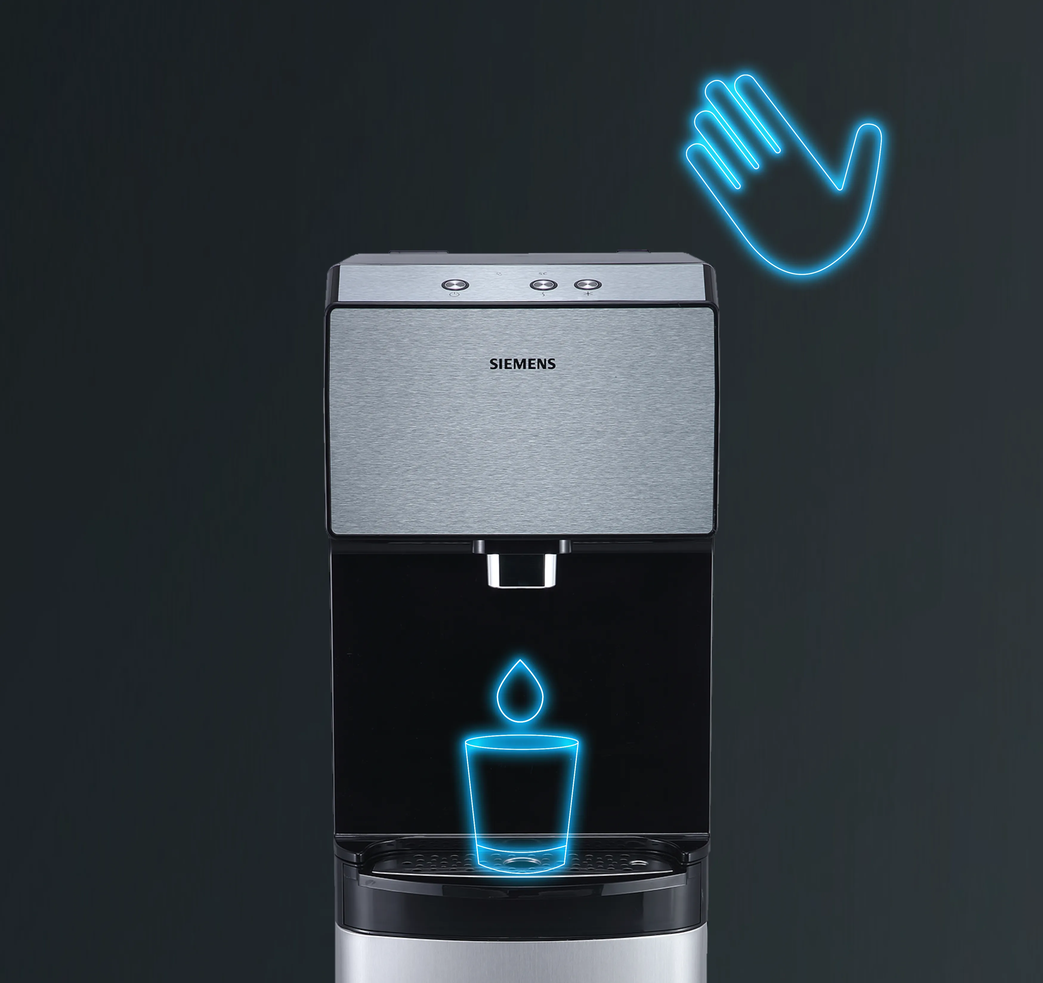 Temassız Kontrol ile suyunuzu en hijyenik şekilde alın.