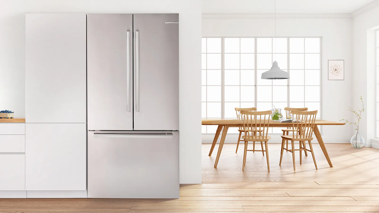 French door fridge freezer in a modern home