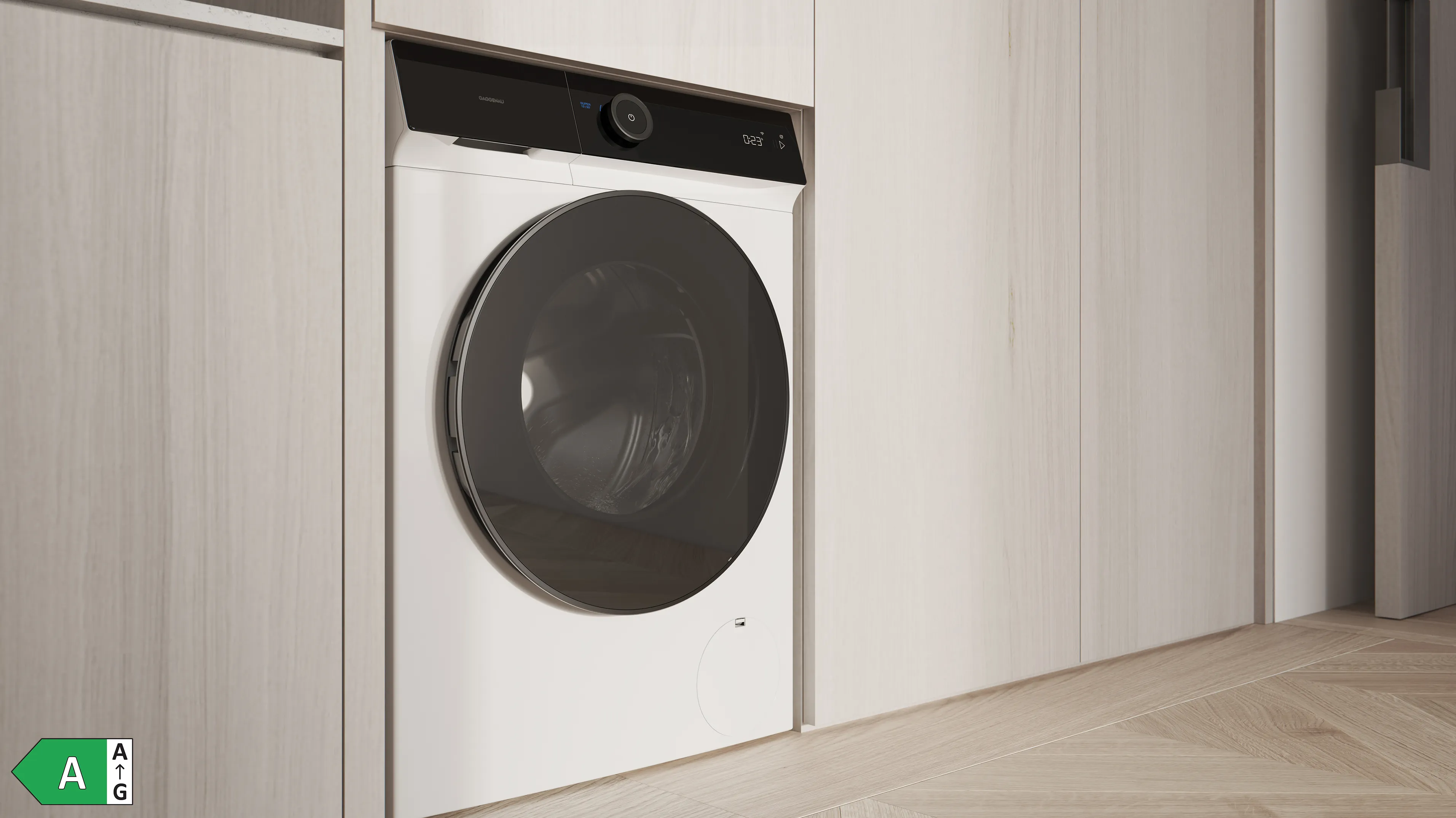 Gaggenau washing machine a in modern house