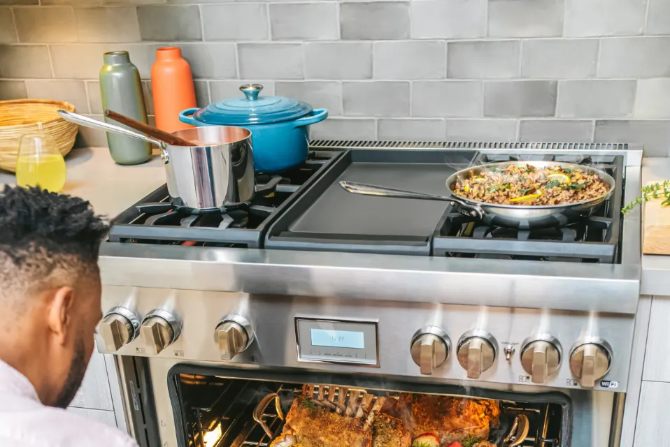 36 inch range with griddle